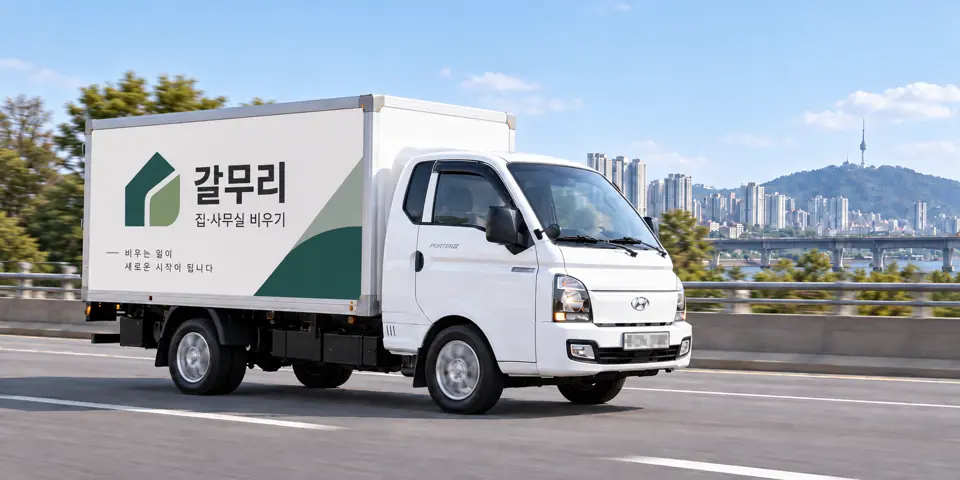 갈무리 작업 차량 (그림) · 도기동 유품정리